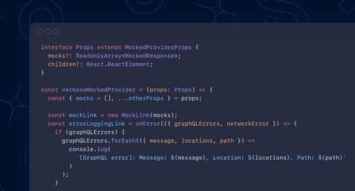 Debugging Apollo GraphQL MockedProvider | Swarmia